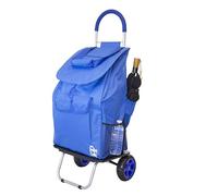 dbest products Bigger Carrito Dolly, Azul Carrito de Compras Plegable de comestibles