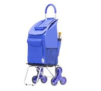 Dbest Products - Carrito de Compras Plegable Bigger Trolley Dolly Azul para Subir escaleras