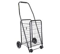 dbest products Cruiser - Cesta de lavandería Plegable con Ruedas - Carro Compacto Ligero y Plegable - Negro
