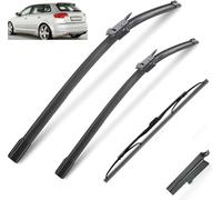DBGZS Coche Escobilla Limpiaparabrisas para Auto Windscreen Wipers for Audi A3 8P 2005-2012 24in+19in+13in, Front Rear Wiper Arm Blade and Arm Set Windscreen Wipers-Wiper Blades Kit Replacement