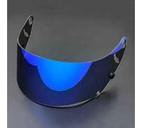 DBGZS Visera Casco de Motocicleta para Arai GP-6 GP-6S GP-6RC SK-6, Visera de Lente para Casco Protección contra Viento y Antivaho Lente de Reemplazo,Normal-E Tea Revo Blue