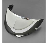 DBGZS Visera Casco de Motocicleta para HJC C10, Visera de Lente para Casco Protección contra Viento y Antivaho Lente de Reemplazo,Normal-E Silver Plating