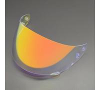 DBGZS Visera Casco de Motocicleta para LS2 FF352 FF802 Rookie FLA, Visera de Lente para Casco Protección contra Viento y Antivaho Lente de Reemplazo,Normal-O 6-Tooth Aurora Red