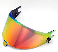 DBGZS Visera Casco de Motocicleta para Shark Spartan GT, Visera de Lente para Casco Protección contra Viento y Antivaho Lente de Reemplazo,Normal-C Red