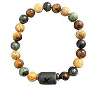 DBHDG Pulsera de cuentas del zodiaco para hombre - Pulsera con peso para hombre con cuentas de piedras naturales, joya de sanación espiritual para regalo (Sagitario)