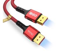 Dbilida 16K DisplayPort Cable 2.1/2.0 2M, cable DP 2.1 16K @ 60Hz, 8K @ 120Hz, 4K @ 240Hz/165Hz/144Hz, 2K@360Hz, 80Gbps, HDR, DSC1.2a, G-Sync/Free-Sync para monitor de juegos, 5090 7900XTX ,S133 36 ES