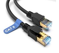 Dbilida Cable de red Cat 8, cable Ethernet, 30 m, 40 Gbps, 2000 MHz, 26 AWG, S/FTP, interior y exterior, cable LAN Cat 8, cable de conexión, impermeable, resistente a los rayos UV, para PS5,