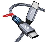 Dbilida Cable Thunderbolt 5 compatible con 5 m, 240 W PD, 20 Gbps, 4K a 60 Hz, cable de pantalla USB 4 2.0 para Thunderbolt 4/5, iPhone 17/16, Razer Blade, SSD, MacBook Pro M4 M5, Mac mini