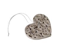 DBKD Corazón de papel 8 cm Crema