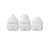 DBKD Decoración navideña Hipster Triplets. set de 3 Shiny white