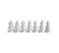 DBKD Decoración Tree in a row Blanco. 7x60 cm