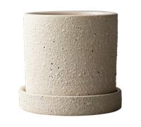 DBKD Maceta Ø10 cm con platillo Grow Creme structure