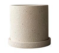 DBKD Maceta Ø13 cm con plato Grow Creme structure