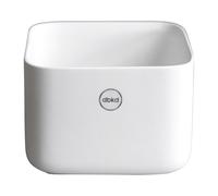 DBKD Maceta Cube plant bajo Ø13 cm Matte white