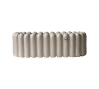 DBKD Maceta ovalada Mist pequeña 35 cm Topo brillante