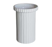 DBKD Maceta Stripe grande h22 cm Ø12 cm Shiny white