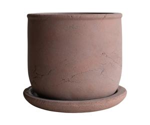 DBKD Maceta Terra Brown. Ø18×18 cm