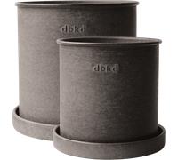 DBKD PLANT POT Small 2-Set - brown