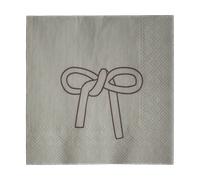 DBKD Servilleta de papel Bow 33x33 cm. set de 20 Beige
