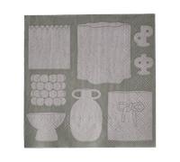 DBKD Servilleta de papel Illustration 33x33 cm. set de 20 Beige