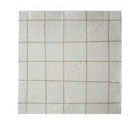 DBKD Servilleta de papel Square 33x33 cm. set de 20 Creme