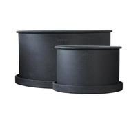 DBKD Set de 2 macetas Plant bowl Black