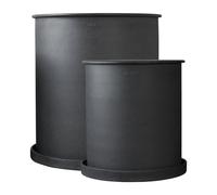 DBKD Set de 2 macetas Plant pot large Black