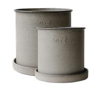 DBKD Set de 2 macetas Plant pot small Beige