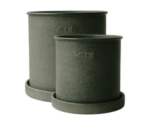 DBKD Set de 2 macetas Plant pot small Green