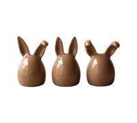 DBKD Set de 3 conejos de pascua Triplets Shiny nougat