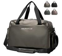 DBPBToU Borsa da Palestra Uomo Donna Borsa da Viaggio di Grande Capacità con Scomparto per Bagnato e Scomparto per Scarpe Gym Bag Espandibile Borsone Piscina Impermeabile (Champán)