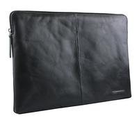 dbramante1928 Completo Grano Cuero Protector Caso Cover Manga Con Zip apto para Apple Macbook Pro 13 Pulgada With Touch Bar 2016 - Negro