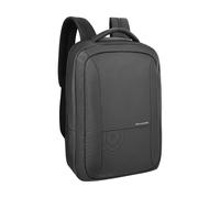 DBRAMANTE1928 Mochila para portátil de 16» Colección Nyborg en piel, Gris oscuro