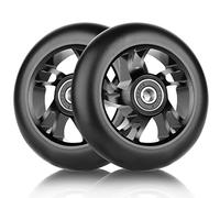 DBREAKS 2 Pcs Ruedas para Stunt Scooter 120mm, Ruedas de Repuesto, Negro | 120 x 24mm Ruedas para Patinete de Acrobacias, con Rodamientos ABEC-9, Dureza 88A, Adecuadas para Todo Tipo de Scooters