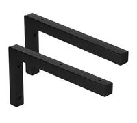 DBREAKS 2Pcs Escuadras para Estanterías Ángulo, Soporte de Pared para Lavabo, Escuadra de Carga Pesada, apoyo estable, para Lavabo y Estante de Pared, Subestructura de lavabo, 300x150 mm