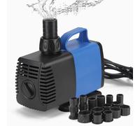 DBREAKS Bombas de Agua de acuario, 55W Sumergible para Fuente de Estanque con 5 Boquillas, Bomba de Agua Sumergible para acuarios, fuentes, estatuas, hidropónicas