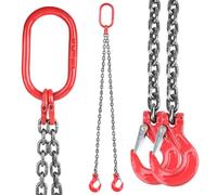 DBREAKS G80 Eslinga de Cadena, 2 Hilos, 2m, 2T, Cadena de Elevación del Motor, Eslingas Elevar Aparejo de Cadenas, Cadena para Levantar, Elevación