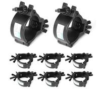 DBREAKS Truss Clamp, 8 Piezas Pinza de Gancho Truss Clamp - TÜV, Abrazadera de Armadura de Gancho de Luz de Escenario, 38-41mm Accesorio de Truss, Truss DJ O-Clamp de Aluminio Máx 100KG, Negro