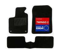 DBS 01763618 Alfombrilla Alfombra negro Compatible con RENAULT TWINGO II CN0