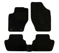 DBS 1763180 Alfombrillas de coche - A medida - Alfombrillas para coche - 3 uds. - Antideslizante - Moqueta en negro 900 g/m² - Aspecto terciopelo - Modelo Star