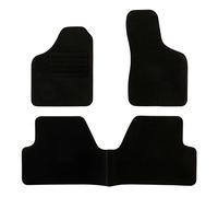 DBS 1763183 Alfombrillas de coche - A medida - Alfombrillas para coche - 3 uds. - Antideslizante - Moqueta en negro 900 g/m² - Aspecto terciopelo - Modelo Star