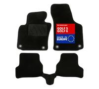 DBS 1763203 Alfombrillas de coche - A medida - Alfombrillas para coche - 3 uds. - Antideslizante - Moqueta en negro 900 g/m² - Aspecto terciopelo - Modelo Star