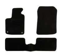 DBS 1763618 Alfombrillas de coche - A medida - Alfombrillas para coche - 3 uds. - Antideslizante - Moqueta en negro 900 g/m² - Aspecto terciopelo - Modelo Star