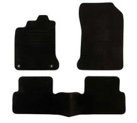 DBS 1763619 Alfombrillas de coche - A medida - Alfombrillas para coche - 3 uds. - Antideslizante - Moqueta en negro 900 g/m² - Aspecto terciopelo - Modelo Star