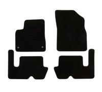 DBS 1763620 Alfombrillas de coche - A medida - Alfombrillas para coche - 4 uds. - Antideslizante - Moqueta en negro 900 g/m² - Aspecto terciopelo - Modelo Star