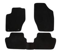 DBS 1763940 Alfombrillas de coche - A medida - Alfombrillas para coche - 3 uds. - Antideslizante - Moqueta en negro 1000 g/m² - Aspecto terciopelo - Modelo Luxe