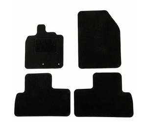 DBS 1765670 Alfombrillas de coche - A medida - Alfombrillas para coche - 4 uds. - Moqueta en negro 600 g/m² - Modelo One