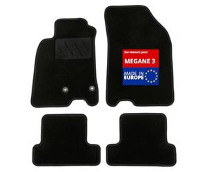 DBS 1765672 Alfombrillas de coche - A medida - Alfombrillas para coche - 4 uds. - Moqueta en negro 600 g/m² - Modelo One