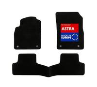 DBS 1765708 Alfombrillas de coche - A medida - Alfombrillas para coche - 3 uds. - Antideslizante - Moqueta en negro 900 g/m² - Aspecto terciopelo - Modelo Star