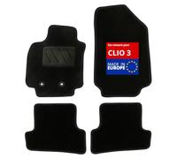 DBS 1765724 Alfombrillas de coche - A medida - Alfombrillas para coche - 4 uds. - Moqueta en negro 600 g/m² - Modelo One